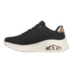 Skechers Uno Flex- Eco Air Γυναικεία Sneakers Μαύρα