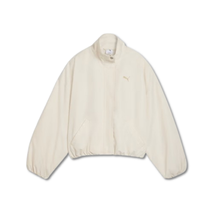 Puma Style Jacket Windbreaker Γυναικείο Αντιανεμικό Εκρού