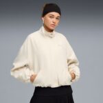 Puma Style Jacket Windbreaker Γυναικείο Αντιανεμικό Εκρού