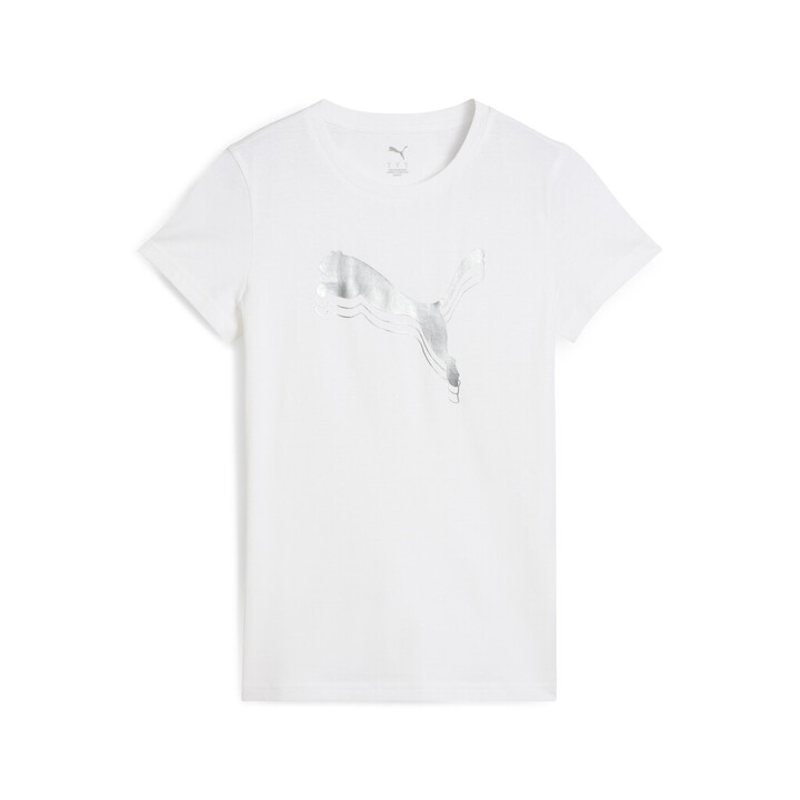 im_684995_02_1.jpg Puma Ess Metallic Tee Γυναικείο Κοντομάνικο Λευκό