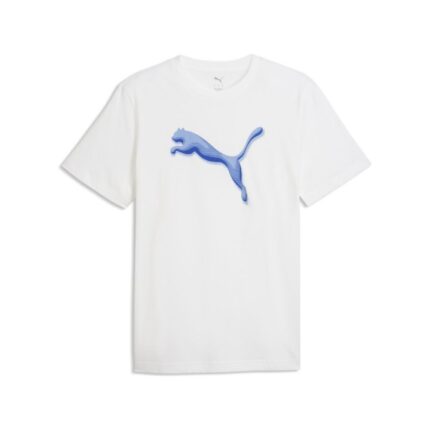Puma Graphic Cat Logo Tee Ανδρικό Κοντομάνικο Λευκό