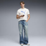 Puma Graphic Cat Logo Tee Ανδρικό Κοντομάνικο Λευκό