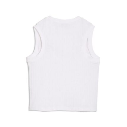 Puma Her Comfort Tank Γυναικεία Αμάνικη Μπλούζα Λευκή