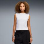 Puma Her Comfort Tank Γυναικεία Αμάνικη Μπλούζα Λευκή
