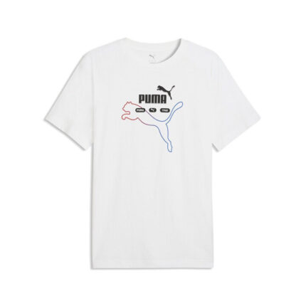 Puma Ess Logo Lab Summer Tee Ανδρικό Κοντομάνικο Λευκό