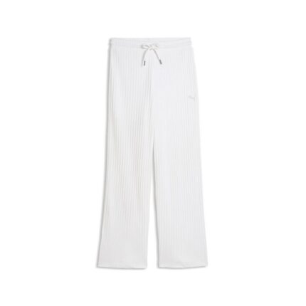 Puma Her Comfort High-West Wide Leg Γυναικείο Παντελόνι Λευκό