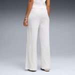 Puma Her Comfort High-West Wide Leg Γυναικείο Παντελόνι Λευκό