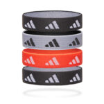 adidas Hair Ties Black White Solar Rd Λαστιχάκια Μαλλιών Μαυρο, Λευκό, Κοραλί