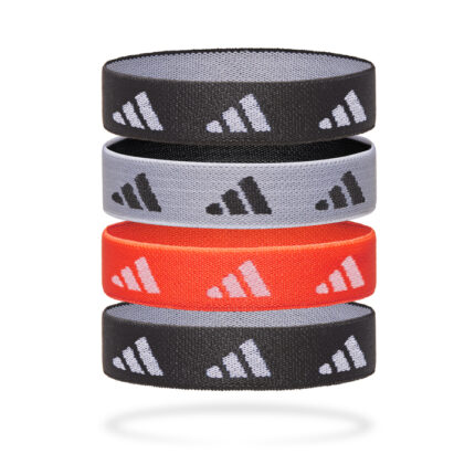 adidas Hair Ties Black White Solar Rd Λαστιχάκια Μαλλιών Μαυρο, Λευκό, Κοραλί