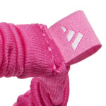 adidas Hair Scrunchies Thin Blck Pink Λαστιχάκια Μαλλιών Mαύρο / Φουξ