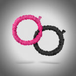 adidas Hair Scrunchies Thin Blck Pink Λαστιχάκια Μαλλιών Mαύρο / Φουξ
