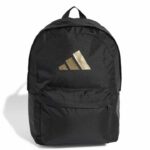 adidas Classic 3 Bar Logo Backpack Σακίδιο Πλάτης Μαύρο / Χρυσό