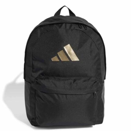 adidas Classic 3 Bar Logo Backpack Σακίδιο Πλάτης Μαύρο / Χρυσό