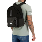 adidas Classic Back-to-School 3-Stripes Backpack Σακίδιο Πλάτης Μαύρο