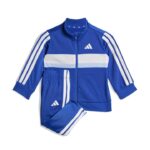 adidas Seasonal Essentials Tiberio 3-Stripes Tricot Track Suit Kids Βρεφικό Σετ Φόρμας Μπλε