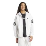adidas Future Icons 3-Stripes Full-Zip Hoodie Ζακέτα Λευκή