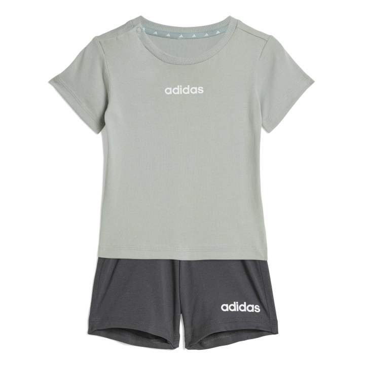 im_kb9670_1.jpg adidas Essentials Tee Set Kids Βρεφικό Σετ Πράσινο Μέντας/ Γκρι