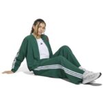 adidas Essentials 3-Stripes Lifestyle Woven Parachute Pants Γυναικείο Παντελόνι Πράσινο