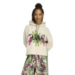adidas X Farm Rio Hoodie Γυναικείο Φούτερ με Κουκούλα Μπεζ