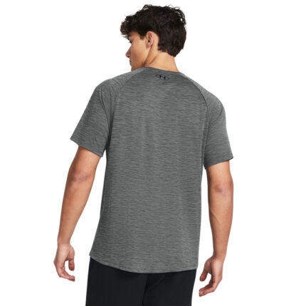 Under Armour Tech Textured SS Ανδρικό Κοντομάνικο Γκρι