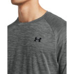 Under Armour Tech Textured SS Ανδρικό Κοντομάνικο Γκρι