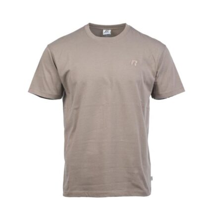 Russell Athletic Crewneck With Small Logo Embossed T-Shirt Ανδρικό Κοντομάνικο Μπεζ