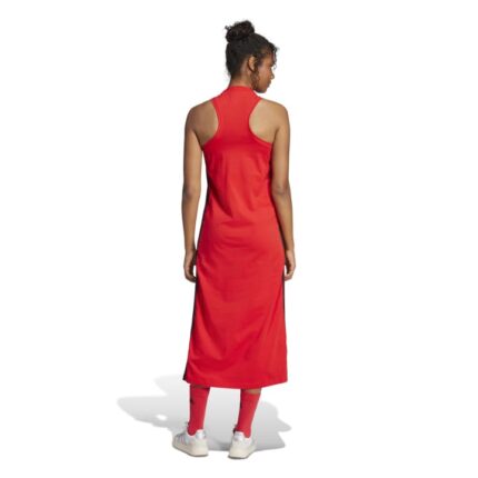 adidas Essentials 3-Stripes Long Racerback Dress Γυναικείο Φόρεμα Κόκκινο