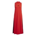 adidas Essentials 3-Stripes Long Racerback Dress Γυναικείο Φόρεμα Κόκκινο