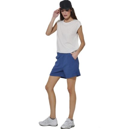 Body Action Modal Cropped Top White Alyssum Γυναικεία Κοντομάνικη Λευκή