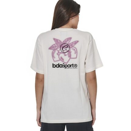 Body Action Short Sleeved Graphic T-Shirt White Alyssum Γυναικεία Κοντομάνικη Λευκή