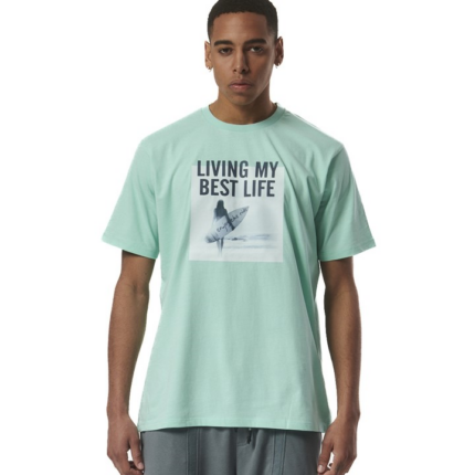 Body Action Beach Lifestyle Graphic Tee Glass Green