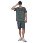 Body Action Ανδρικό Κλασικό T-Shirt Λαδί