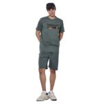 Body Action Ανδρικό Κλασικό T-Shirt Λαδί