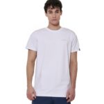 Body Action Slim Fit Stretch Jersey T-Shirt White Ανδρική Κοντομάνικη Λευκή