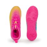 Puma Future 9 Play TT Jr Παιδικά Ποδοσφαιρικά Παπούτσια με Σχάρα Φουξ / Κίτρινα / Γαλάζια