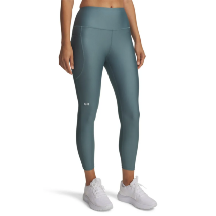Under Armour HeatGear Armour No-Slip Waistband Ankle Leggings Γυναικείο Κολάν 7/8 Πετρόλ