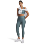 Under Armour HeatGear Armour No-Slip Waistband Ankle Leggings Γυναικείο Κολάν 7/8 Πετρόλ