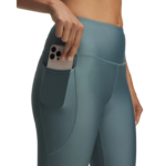 Under Armour HeatGear Armour No-Slip Waistband Ankle Leggings Γυναικείο Κολάν 7/8 Πετρόλ