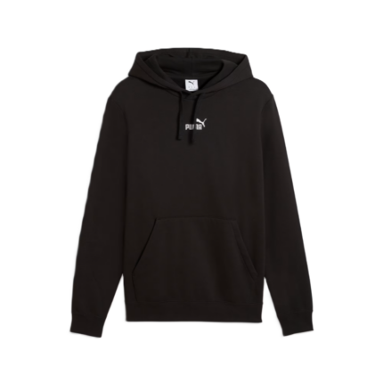Puma Ess Small No.1 Logo centered Fleece Hoodie Ανδρική Φούτερ Μπλούζα με Κουκούλα Μαύρη