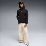 Puma Ess Small No.1 Logo centered Fleece Hoodie Ανδρική Φούτερ Μπλούζα με Κουκούλα Μαύρη
