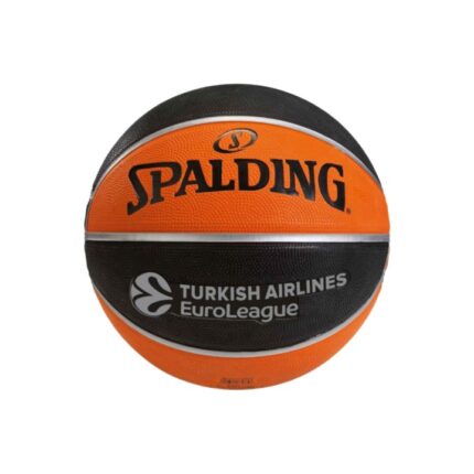 Spalding TF-150 EuroLeague Rubber Basketball Μπάλα Μπάσκετ Πορτοκαλί / Μαύρη