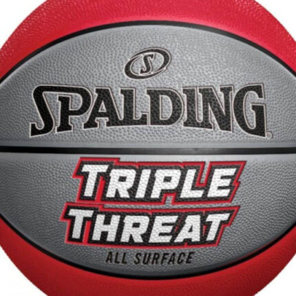 Spalding NBA Triple Threat All Surface Rubber Basketball Μπάλα Μπάσκετ Κόκκινη / Γκρι