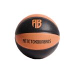 AntetokounBros Black AB Ball Mπάλα Μπάσκετ Μαύρη / Πορτοκαλί