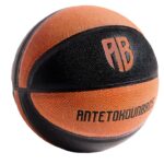 AntetokounBros Black AB Ball Mπάλα Μπάσκετ Μαύρη / Πορτοκαλί