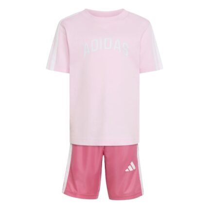 adidas Παιδικό Σετ Collegiate Ροζ