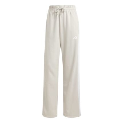adidas Essentials 3-Stripes Open Hem French Terry Παντελόνι Μπεζ