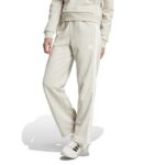 adidas Essentials 3-Stripes Open Hem French Terry Παντελόνι Μπεζ
