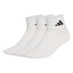 adidas Κάλτσες Μέχρι τον Αστράγαλο Thin&Light Sportswear 3 Ζευγάρια Λευκές
