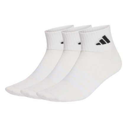 adidas Κάλτσες Μέχρι τον Αστράγαλο Thin&Light Sportswear 3 Ζευγάρια Λευκές