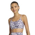 adidas Αθλητικό Bra Ελαφριάς Υποστήριξης Λεοπάρ Optime Essentials Workout